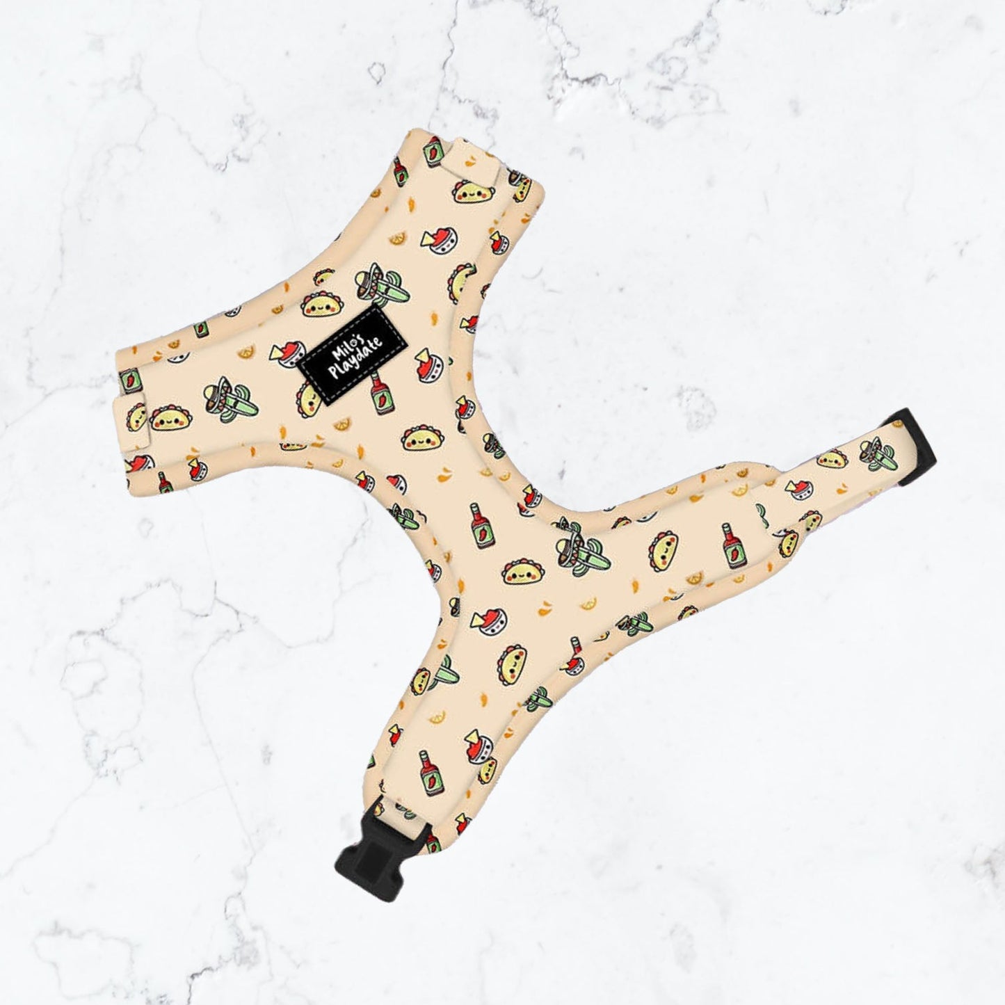 YELLOW TACO DOG HARNESS